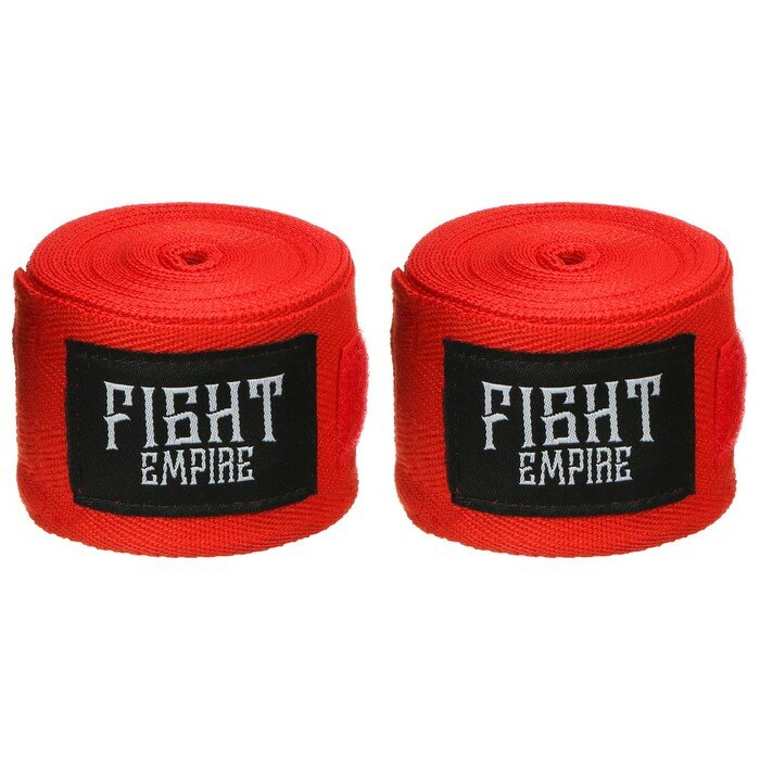 FIGHT EMPIRE Бинт боксёрский FIGHT EMPIRE 5 м, цвет красный