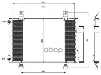 Радиатор Кондиционера Suzuki Swift 05=> NRF арт. 35645