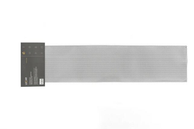 Сетка стальная декоративная серебристая 25 см*100 см R10 (ячейки 0,5 см*0,5 см)