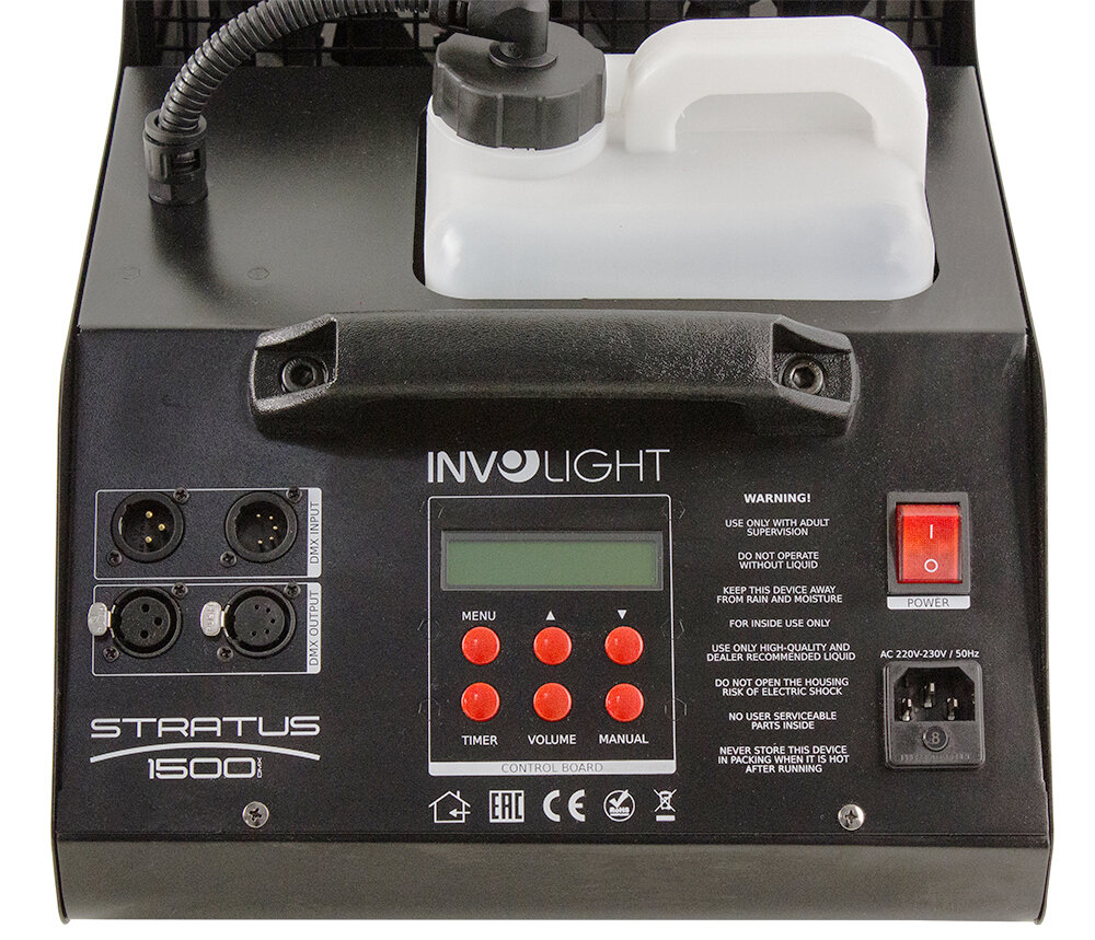 Генератор дыма c эффектом тумана Involight STRATUS1500DMX - фото №3