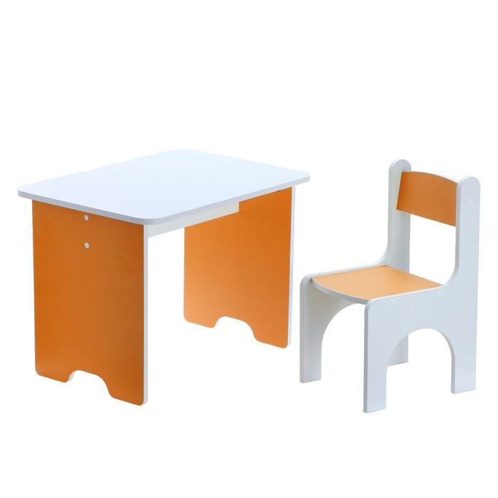 Комплект мебели «Бело-оранжевый»