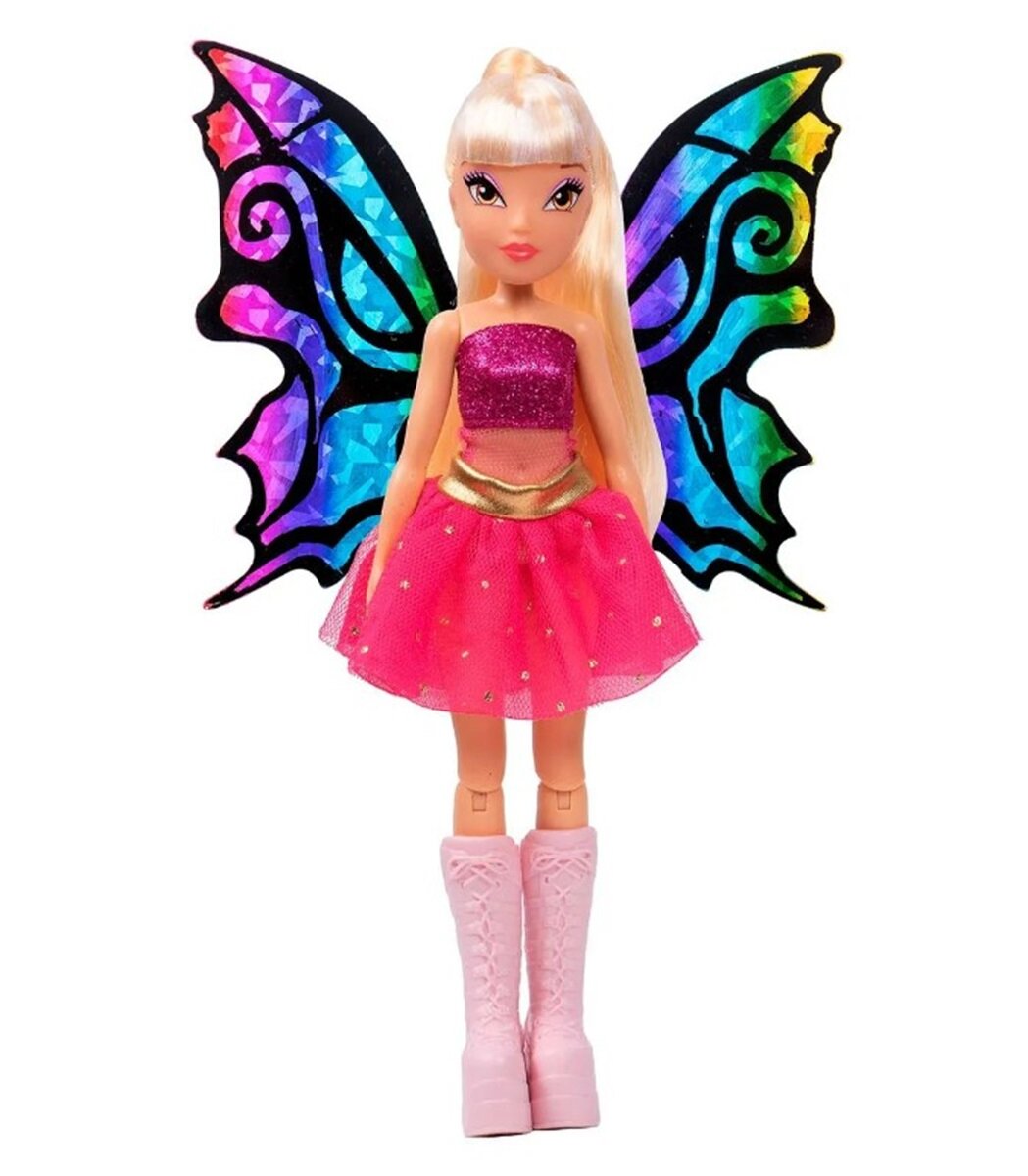 Шарнирная кукла Winx Club BTW Scratch Art Wings. Стелла, с крыльями для скретчинга, 24 см IW01252103