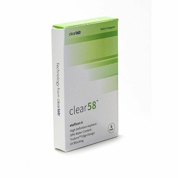 Линзы контактные ClearLab Clear 58 (8.3/-8,50) 6шт