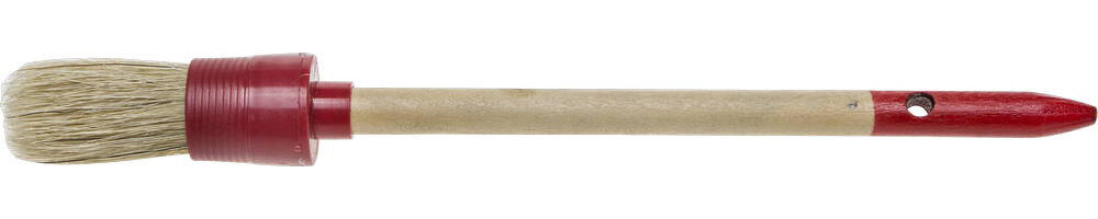 STAYER UNIVERSAL 25 мм, пластмассовый корпус, светлая натуральная щетина, деревянная ручка, Круглая кисть, MASTER (0141-25)
