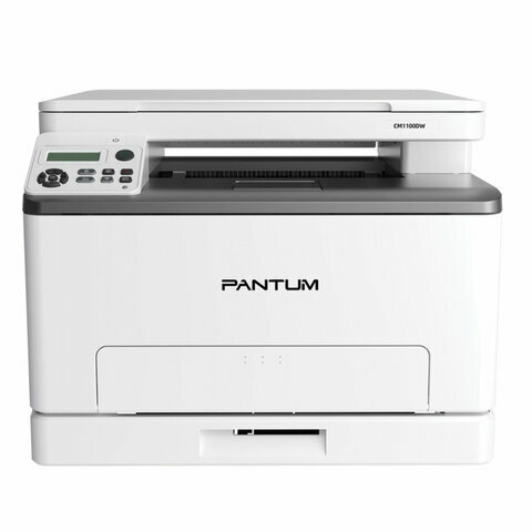 МФУ лазерное цветное PANTUM CM1100DW "3 в 1" А4, 18 стр./мин, 30000 стр./мес., дуплекс, Wi-Fi, сетевая карта