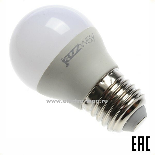 Лампа светодиодная "шарик" х/б свет 11Вт 5019362 PLED-SP G45 11W E27 980Лм 4000К Jazzway