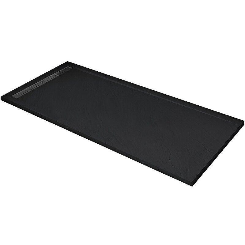 Поддон для душа из искусственного камня WeltWasser WW TRS 14080 STONE-BL 140x80 черный 10000004383