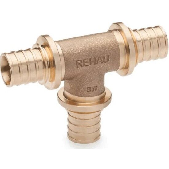 Platinum RX 13777241001 Тройник равнопроходный (16 мм, бронза) REHAU - фото №1