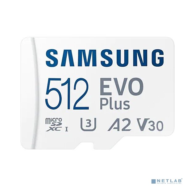 Samsung Карта памяти Micro SecureDigital 512Gb Samsung MB-MC512KA/RU/KR EVO PLUS + adapter