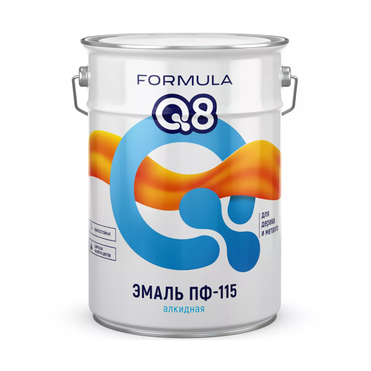 Эмаль ПФ-115 алкидная Formula Q8 глянцевая 20 кг желтая