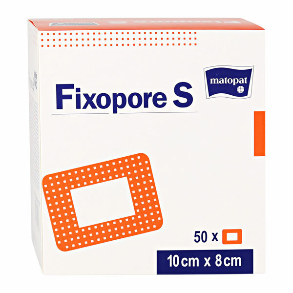 Matopat повязка Fixopore S с впитывающей прокладкой 10 см х 8 cм (10х8 см)
