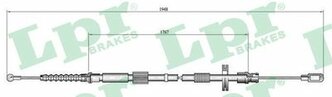 Трос стояночного тормоза Audi A4 B6/A4 B6 Avant/A4 B7 00>08 Seat Exeo/Exeo ST 08>13 LPR C0050B