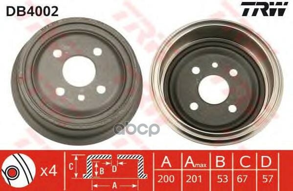   //Daewoo Nexia, //Chevrolet Lanos Db4002 TRW . DB4002