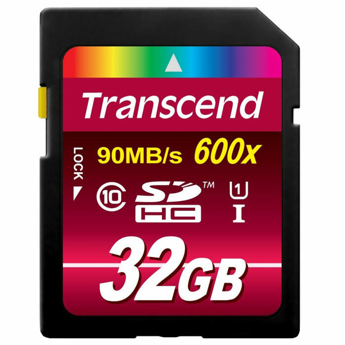 Карта памяти Transcend Micro SDHC 32Gb Class 10 TS32GSDHC10U1 600x + адаптер SD