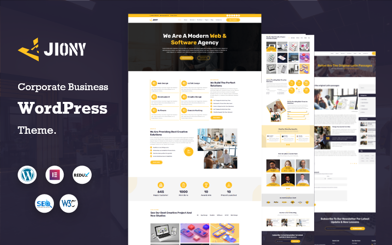 Шаблон Wordpress Jiony - Multipurpose Corporate Business Theme WordPress
