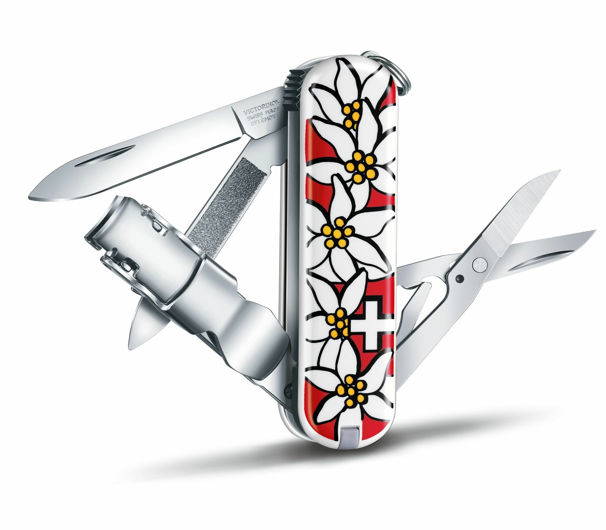 Швейцарский нож Victorinox NailClip 580 (эдельвейс) 65 мм, 8 функций, 0.6463.840