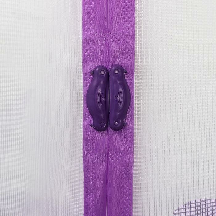 Сетка антимоскитная на магнитах для защиты от насекомых «Фламинго», 100×210 см - фотография № 2