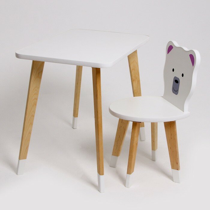 Комплект из детского стола и 2 стульев «Каспер Абвиль, Мишка» - фотография № 4