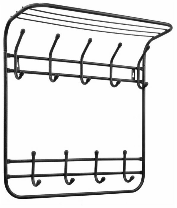 Вешалка настенная исток ВНК542 Комфорт 5/4 2-х ярусная черный