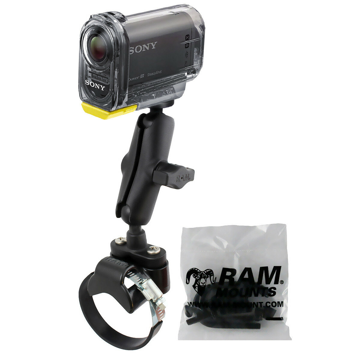 RAM-B-231Z-2-366U универсальное мото крепление RAM для фотоаппаратов и видеокамер, шары 1