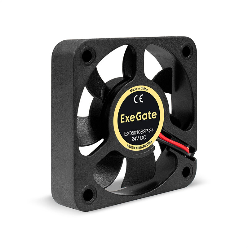 Вентилятор 24В DC ExeGate EX05010S2P-24 (50x50x10 мм Sleeve bearing (подшипник скольжения) 2pin 7000RPM 39dBA)
