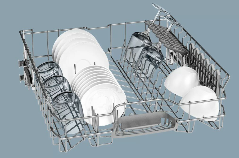 Встраиваемая посудомоечная машина Siemens/ загрузка на 13 комплектов посуды, электронное управление, 5 программ, 59.8x55x81.5 см, черный цвет, сушка: - фотография № 6