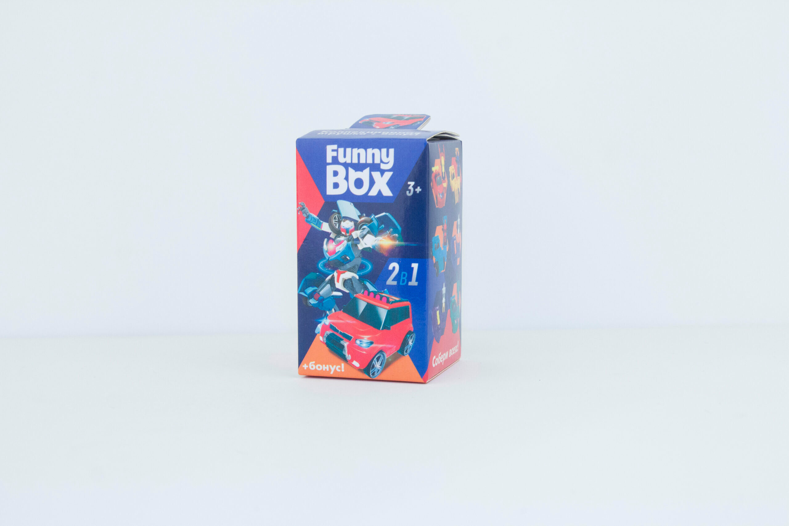 фото Набор для детей Funny Box Трансформеры Набор: карточка, фигурка, лист наклеек Забияка