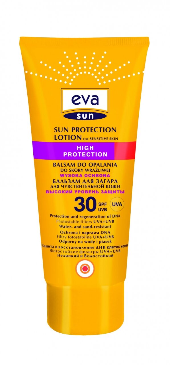 Eva Sun Бальзам для загара для чувствительной кожи SPF 30, 200 мл 1 шт