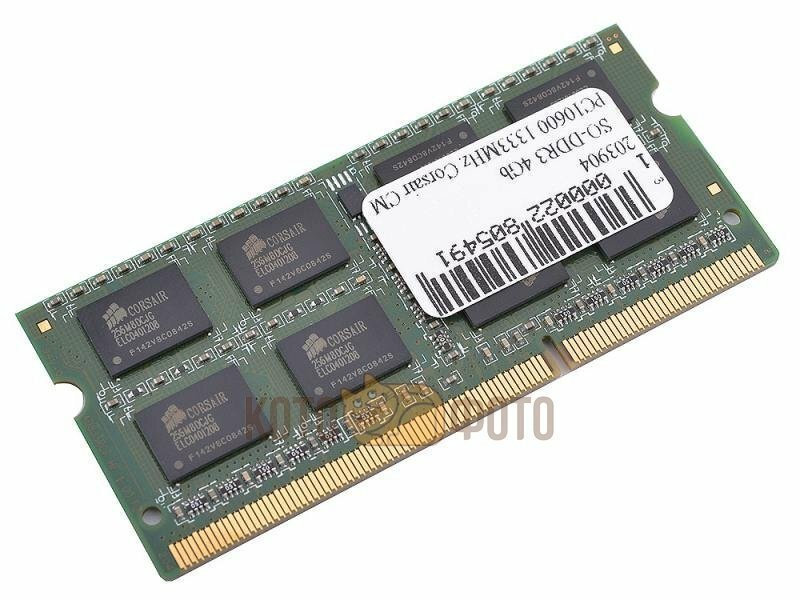    DDR3 Corsair 4Gb 1333MHz (CMSO4GX3M1A1333C9)