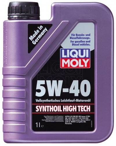 LIQUI MOLY 1924 масло моторное Synthoil High Tech 5W-40 (1L)