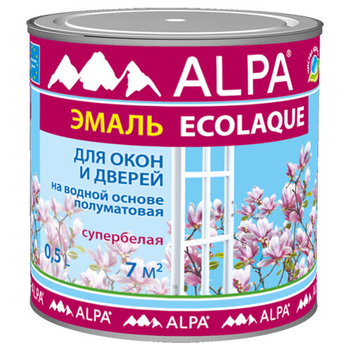 Экоэмаль для Окон и Дверей Ecolaque 0.5л Alpa