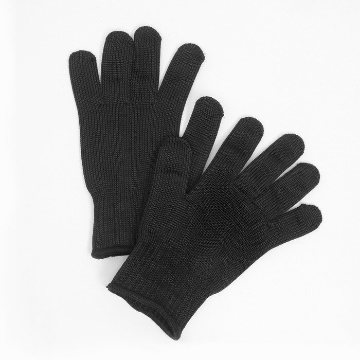 Перчатки защитные черные - фотография № 3