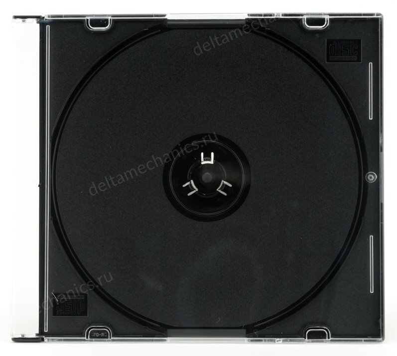 Коробка на 1 CD slim, black tray