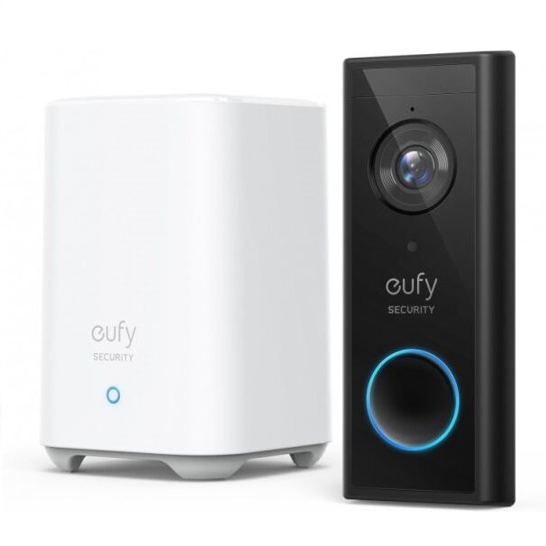 Звонок с датчиком движения Anker Eufy Video Doorbell 2K + Home base 2 (E82101W4) электронный беспроводной