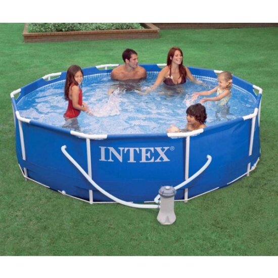 Бассейн каркасный INTEX 366х76см фильтр-насос 220в.