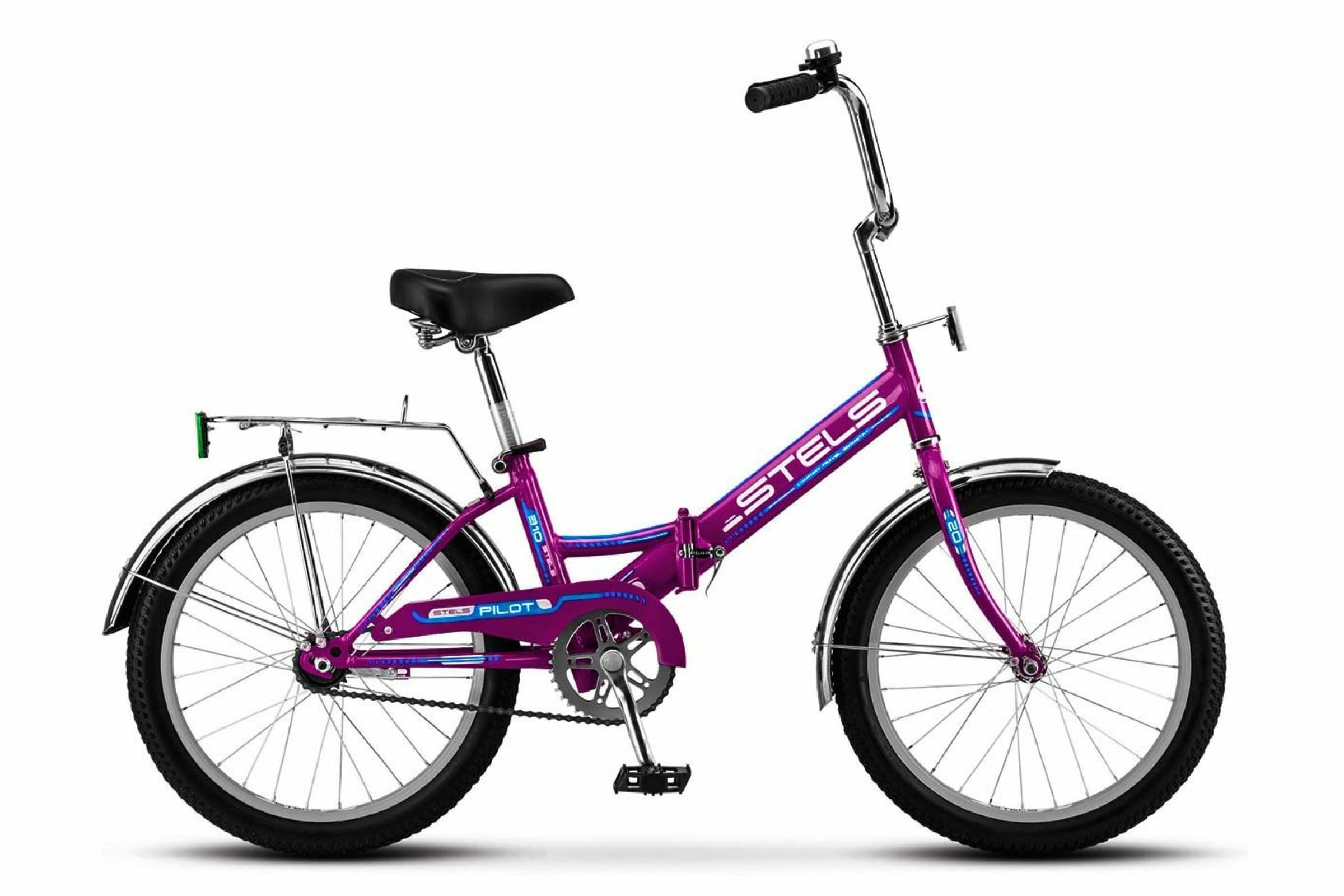 Городской велосипед STELS Pilot 310 20 (2017) рама 13" Фиолетовый/голубой
