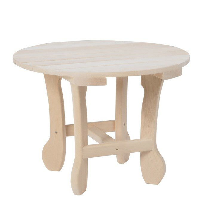 фото Столик журнальный, 60х60х45см, из липы, круглый