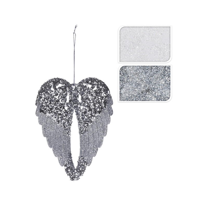 фото Декорация подвесная Home Collection Снежная зима Крылья 11х4х15см 1 шт