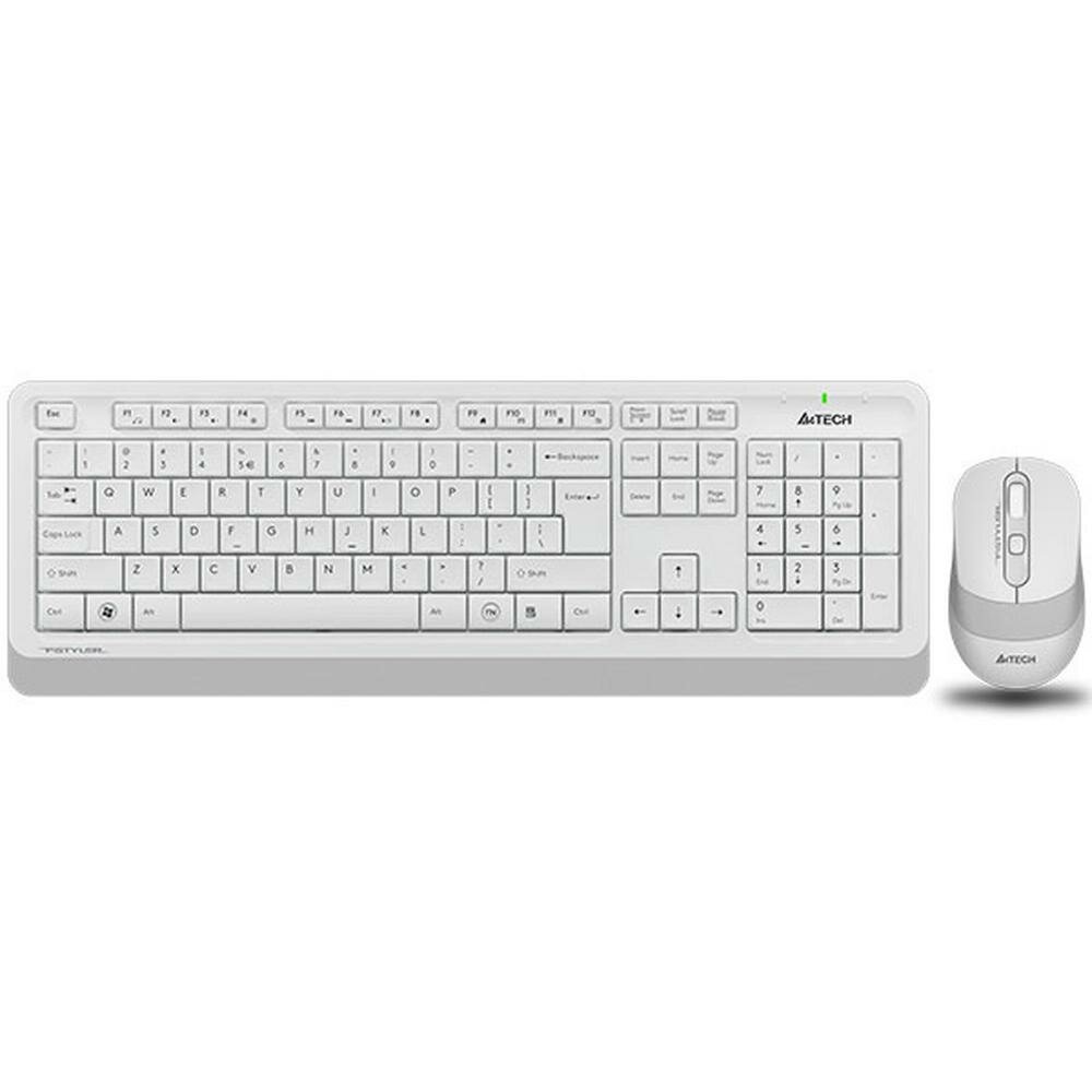 Комплект беспроводной A4Tech Fstyler FG1010 White/Grey