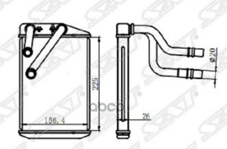 Радиатор Отопителя Салона Fiat Ducato/Peugeot Boxer/Citroen Jumper 06-( Без Трубок) Sat арт. ST-PG10-395-0