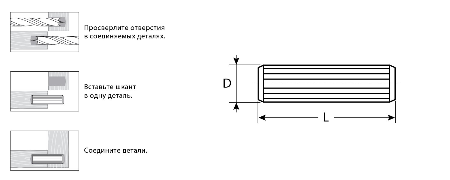 Шканты мебельные буковые, 10x45мм, 8шт, ЗУБР - фотография № 2