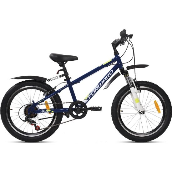 Детский велосипед FORWARD Unit 20 2.2 2022 рост 10.5" темно-синий/белый