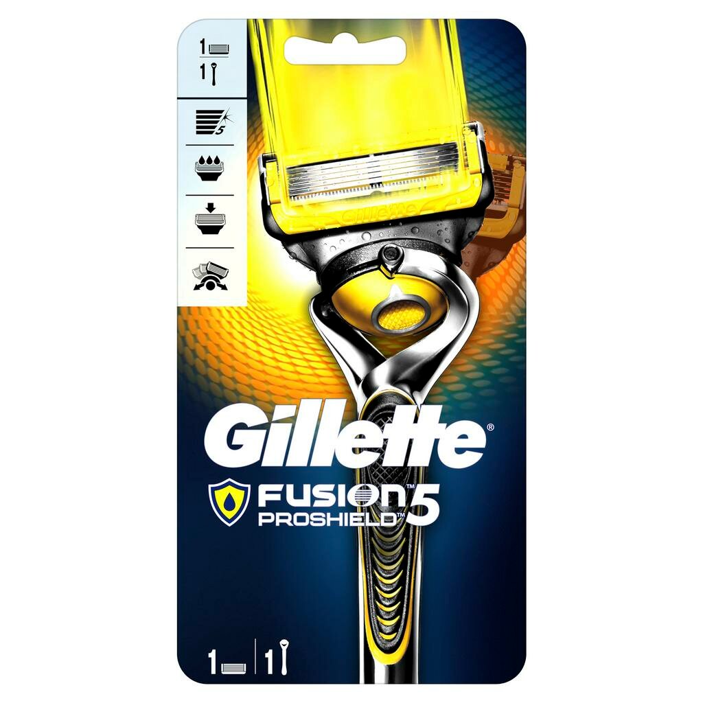 Gillette Fusion Proshield Станок + 1 сменная кассета, 1 уп