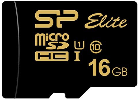 Карта памяти 16Gb MicroSD Silicon Power Elite Gold (SP016GBSTHBU1V1G)