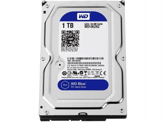 Жесткий диск HDD 3.5" WD Blue 1Tb (WD10EZRZ)