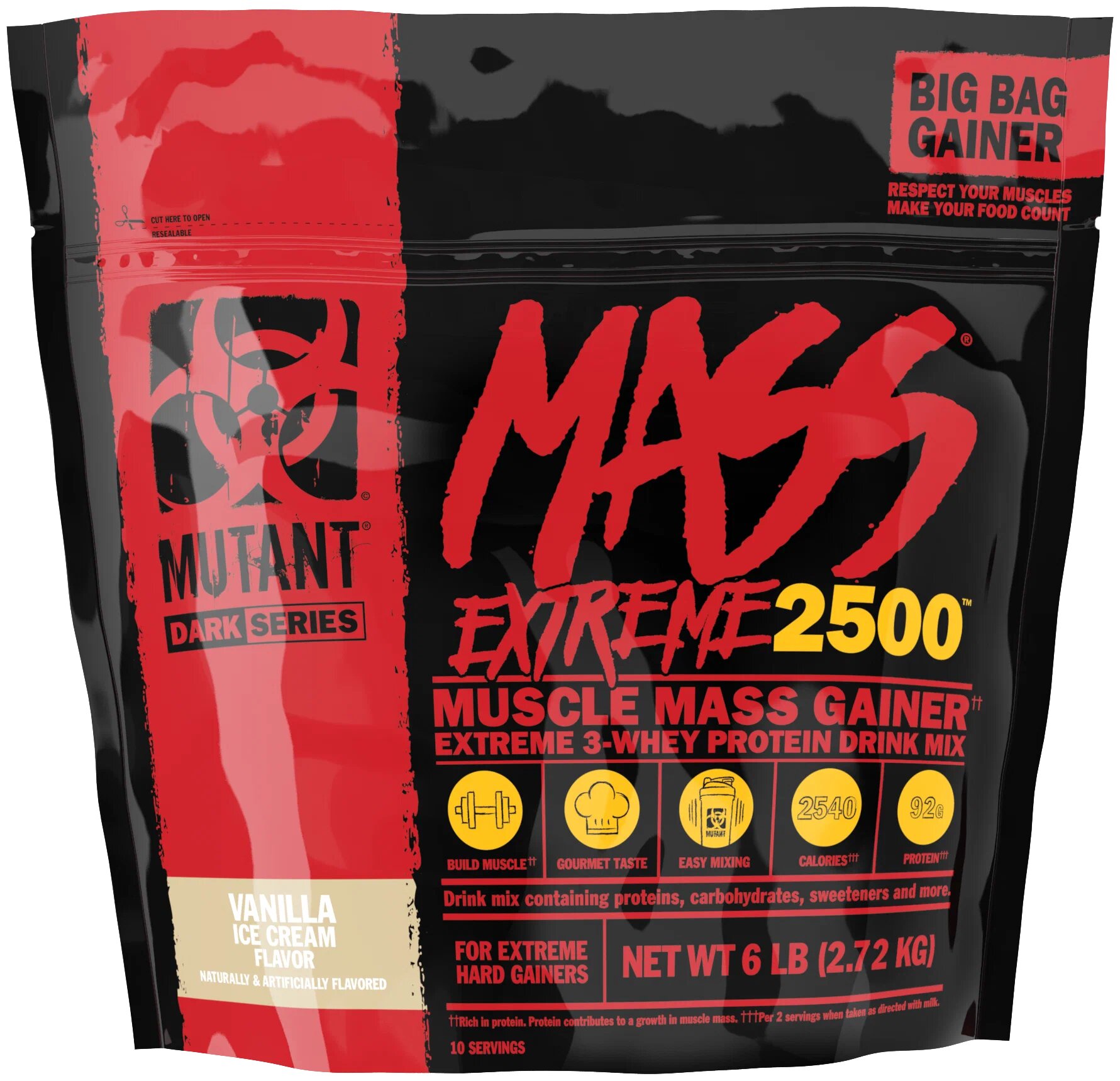 Mutant Mass XXXTREME 2500, 2720 g (мороженое ванильное)