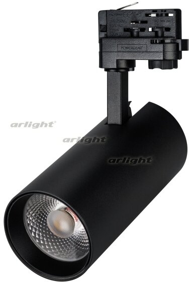 Трековый светильник светодиодный LGD-GERA-4TR-R90-30W Cool SP7500-Fish (BK, 24 deg, 230V) (Arlight, IP20 Металл, 3 года) 032477