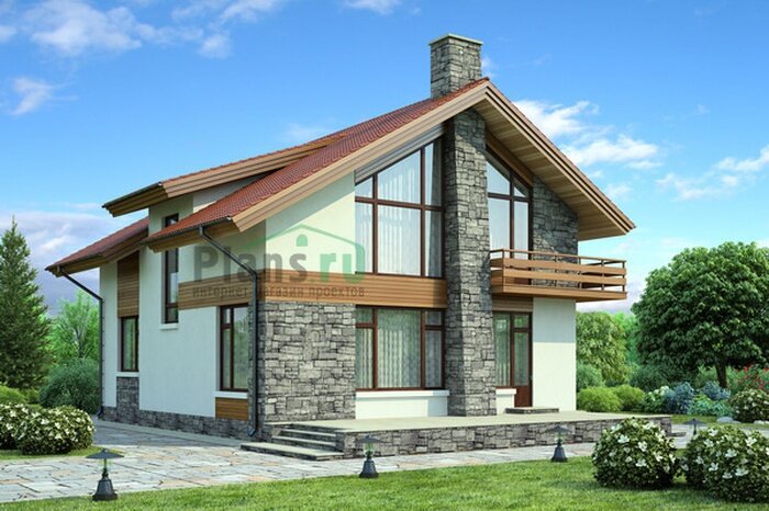 Проект дома Plans-54-05 (156 кв. м, газобетон)