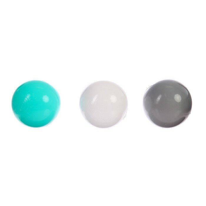 Набор шаров 150 шт ( бирюзовый , Серый , белый ) 3654488 - фотография № 3