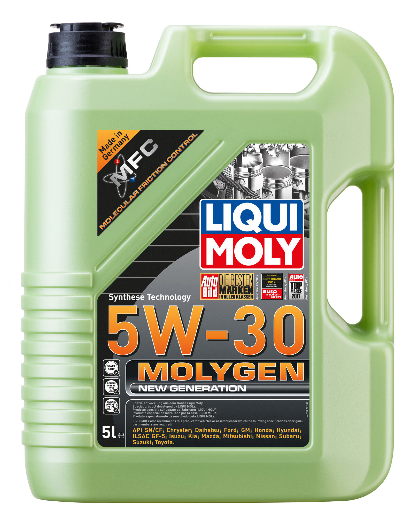 Синтетическое моторное масло LIQUI MOLY Molygen New Generation 5W-30